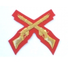 Crossed Rifles on Scarlet
